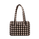 Everyday Cloud Bag - Blurred Gingham Brown