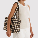 Everyday Cloud Bag - Blurred Gingham Brown