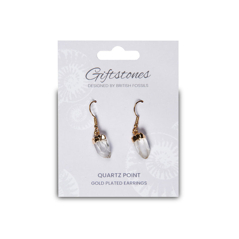 Giftstones Earring - Quartz Point