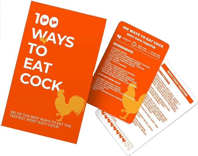 100 Ways To Eat Cock Cards