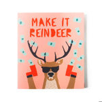 Holiday Gift Card and Sock Set - Make It Reindeer