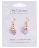 Giftstones Earring - Aura Amethyst