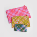 Go Pouch Set - Star Plaid