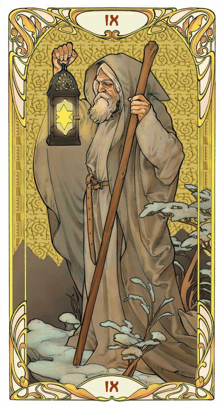 Golden Ar Nouveau Tarot - Grand Trumps (gold foil)