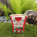 Zinc Pot Wooden Handle - Chilli