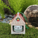 Xmas House Ceramic Pot - Pine