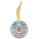 Hanging Ornament - Turquoise Peony Bloom