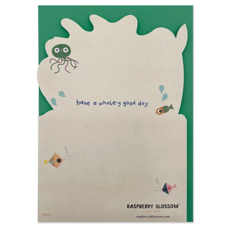 Happy Birthday Have A Whale-y Good Day Card