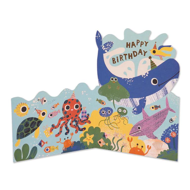 Happy Birthday Have A Whale-y Good Day Card