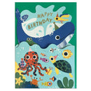 Happy Birthday Have A Whale-y Good Day Card