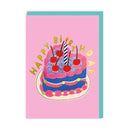 Heart Cake Birthday Card