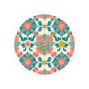 Ceramic Coaster - Heritage Floral Lattice