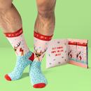 Holiday Gift Card and Sock Set - Make It Reindeer