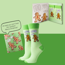 Holiday Gift Card and Sock Set - Gingerbread Man