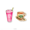 Acrylic Pin - White Coffee & Air Bandung