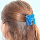 Mini Hair Claw Clip - Blue Gummy Bear