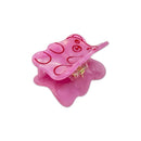 Mini Hair Claw Clip - Pink Gummy Bear
