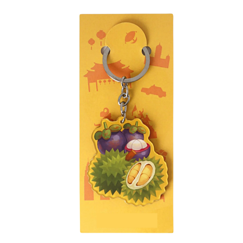 Singapore Keychain - The Perfect Fruit Duo
