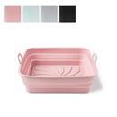 Essentials Collapsible Silicone Air Fryer Basket - Square