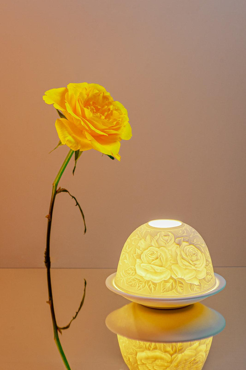 Lithophane Dome - Double Rose