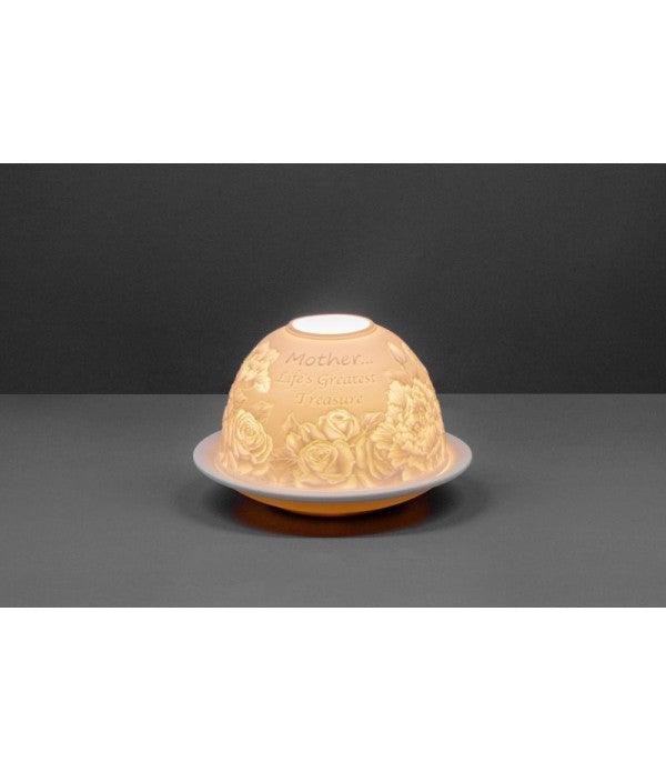 Lithophane Dome - Mother, Life's Greatest Treasure