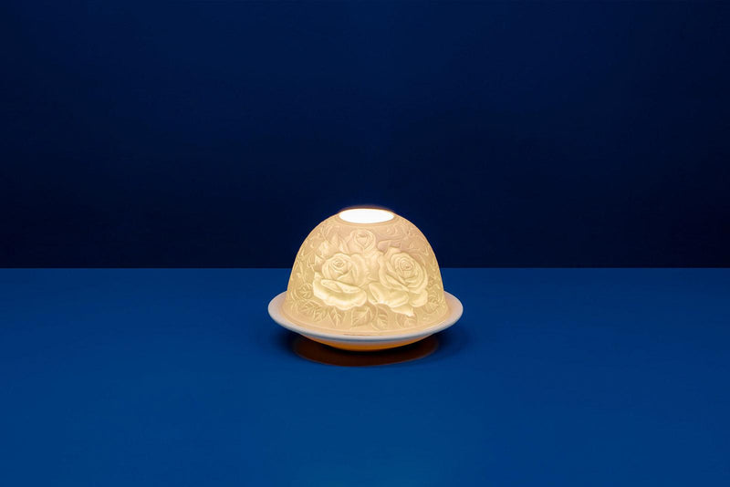 Lithophane Dome - Double Rose