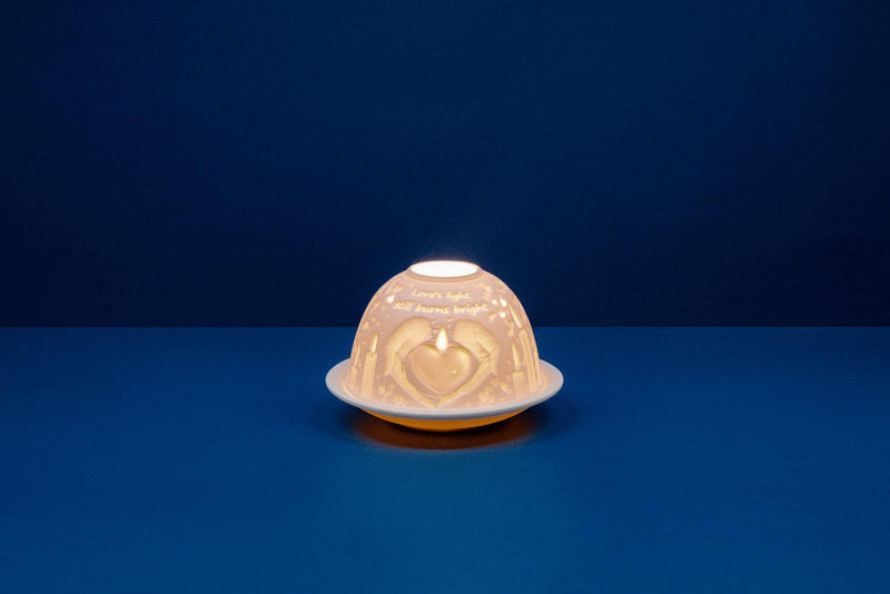 Lithophane Dome - Loves light still burns bright