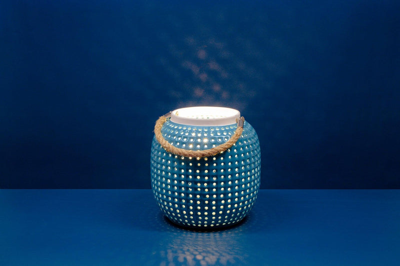 Porcelain Lamp - Turquoise Lantern