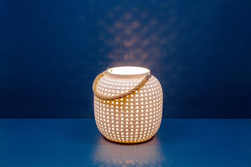 Porcelain Lamp - White Lantern