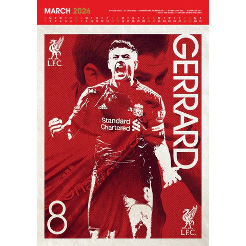 2026 A3 Deluxe Calendar - Liverpool FC (Pre-Order Arrives End Nov)