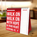 2026 Desk Easel Calendar - Liverpool FC (Pre-Order Arrives End Nov)