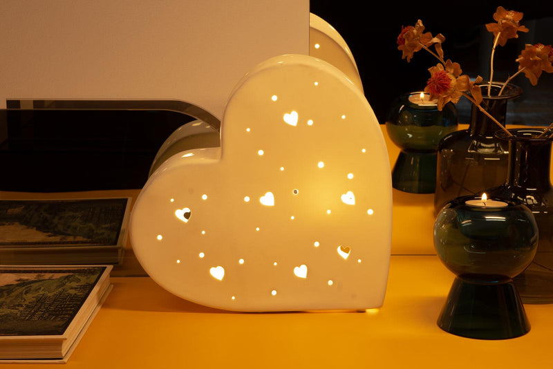 Porcelain Lamp - Heart