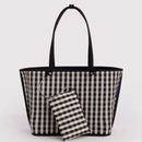 Large Nylon Reversible Tote - Black Mix