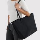 Large Nylon Reversible Tote - Black Mix