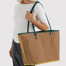 Large Nylon Reversible Tote - Deep Sea Mix