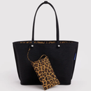 Large Nylon Reversible Tote - Leopard Mix