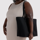 Large Nylon Reversible Tote - Leopard Mix