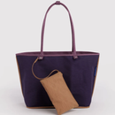 Large Nylon Reversible Tote - Wild Plum Mix