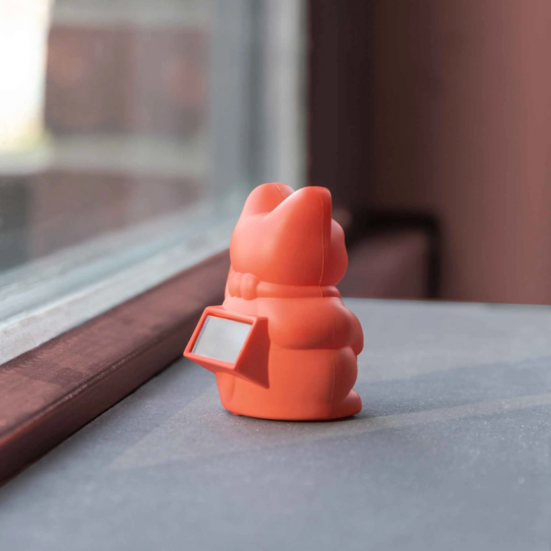 Lucky Cat Solar - Neon Orange