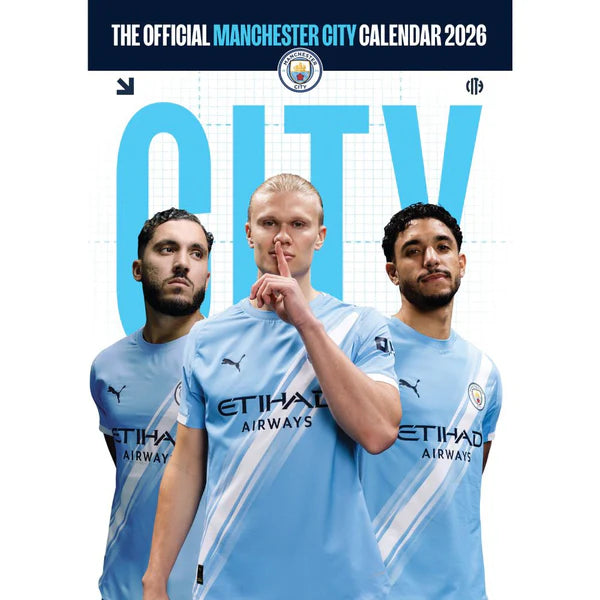 2026 A3 Calendar - Manchester City FC (Pre-Order Arrives End Nov)