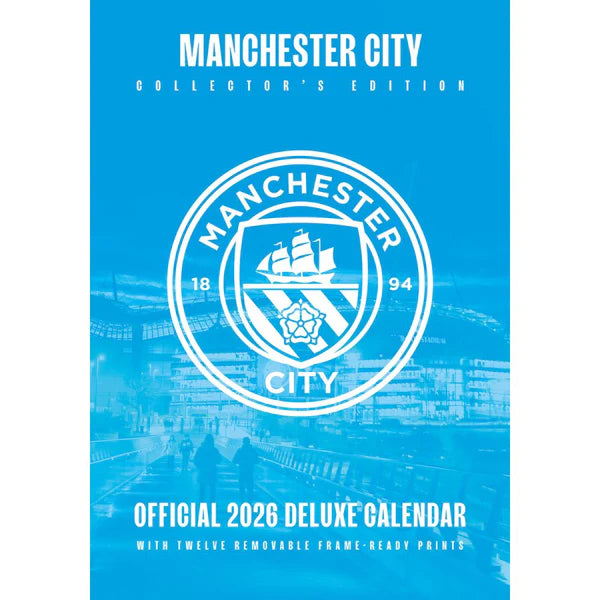 2026 A3 Deluxe Calendar - Manchester City FC (Pre-Order Arrives End Nov)