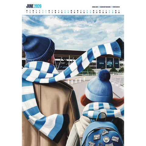 2026 A3 Deluxe Calendar - Manchester City FC (Pre-Order Arrives End Nov)