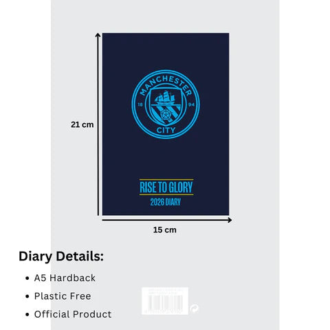 2026 A5 Diary - Manchester City FC (Pre-Order Arrives End Nov)