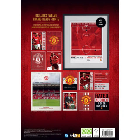 2026 A3 Deluxe Calendar - Manchester United FC (Pre-Order Arrives End Nov)