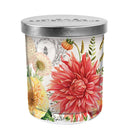 Candle Jar with Lid 7.4 Oz - Dahlias