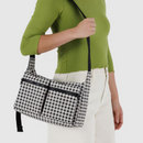 Medium Cargo Crossbody - Black & White Gingham