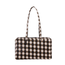 Medium Nylon Bowler Bag -  Blurred Gingham Brown (Pre Order Arrives End Feb)