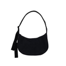 Medium Nylon Crescent Bag - Black