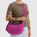 Medium Nylon Crescent Bag - Deep Fuchsia (Pre Order Arrives End Feb)