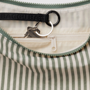 Medium Nylon Crescent Bag - Sage Stripe